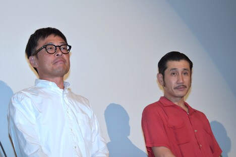 「お盆の弟」で兄弟役を演じた渋川清彦と光石研。