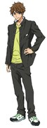 桐嶋夏也。岩鳶中学校水泳部の部長を務める3年生。郁弥の兄。(c)2015 おおじこうじ・京都アニメーション/ハイスピード製作委員会