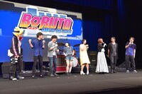 「BORUTO-NARUTO THE MOVIE-」舞台挨拶の様子。