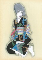 「シュトルム・ウント・ドランクッ」DVD特典のポストカード。(c)宇野亜喜良