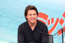 「ミッション：インポッシブル／ローグ・ネイション」来日記者会見に出席したトム・クルーズ。