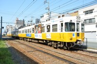 ことでん琴平線の期間限定ラッピング電車。