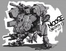 荒牧伸志の「チャッピー」描き下ろしイラスト。(c)2015 Columbia Pictures Industries, Inc., LSC Film Corporation andMRC II Distribution Company L.P. All Rights Reserved.