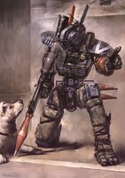 伊藤暢達の「チャッピー」描き下ろしイラスト。(c)2015 Columbia Pictures Industries, Inc., LSC Film Corporation andMRC II Distribution Company L.P. All Rights Reserved.