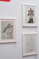 「メカニックデザイナー 大河原邦男展」会場の様子。