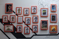 「メカニックデザイナー 大河原邦男展」会場の様子。