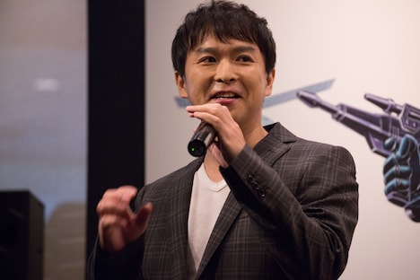 「メカニックデザイナー 大河原邦男展」プレス内覧会に出席した保志総一朗。