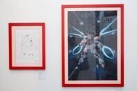 「メカニックデザイナー 大河原邦男展」会場の様子。