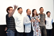 「PANIC IN」DVD発売記念上映会の様子。