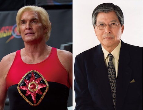 「テッド2」より左からサム・J・ジョーンズ、声優の羽佐間道夫。(c)Universal Pictures