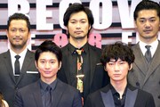 「S-最後の警官- 奪還 RECOVERY OF OUR FUTURE」完成披露試写会に出席した面々。