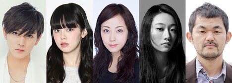 「知らない、ふたり」キャスト。左からレン（NU'EST）、青柳文子、木南晴夏、韓英恵、芹澤興人。