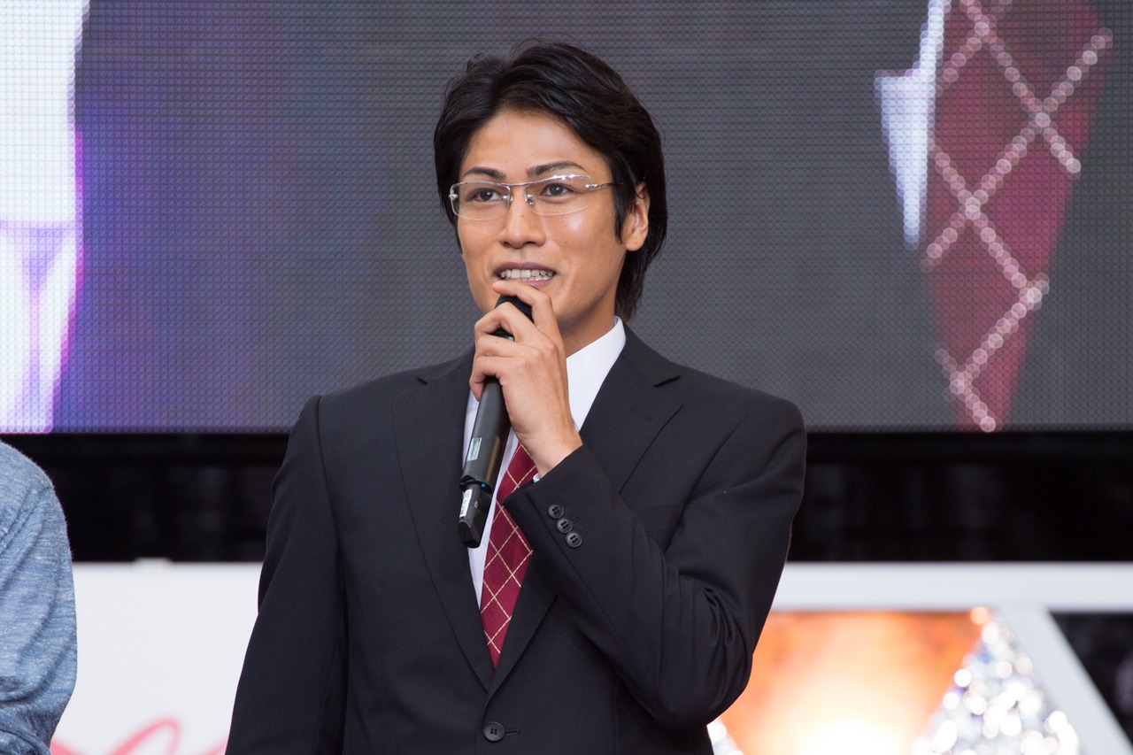 「Mr.マックスマン」トークショーに登壇した丸山敦史。