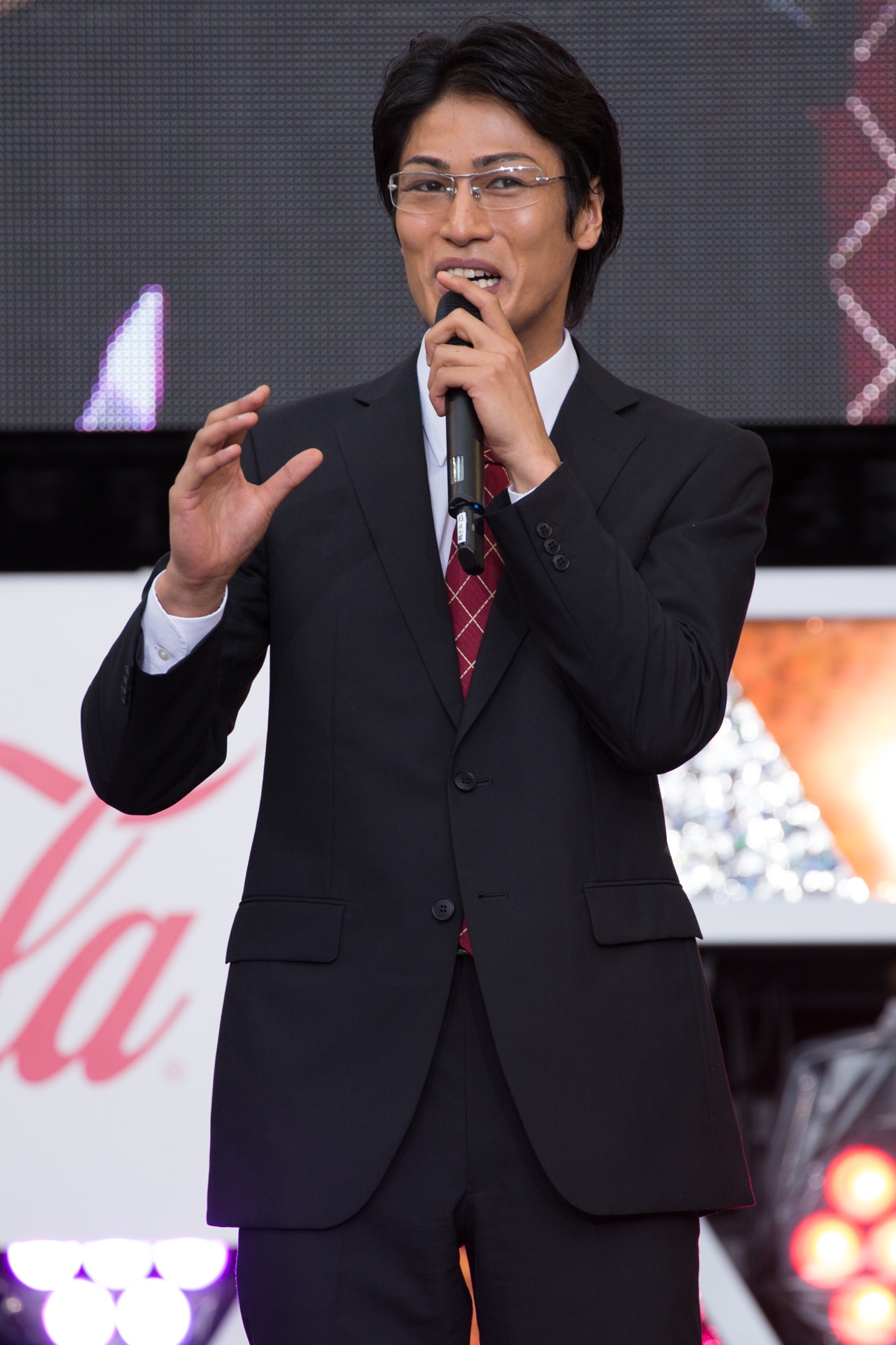 「Mr.マックスマン」トークショーに登壇した丸山敦史。