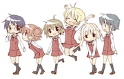 【「ひだまりスケッチ」ファンディスク もうすぐ!「ひだまりスケッチ×ハニカム」】ジャケット裏イラスト 2012年 (c)蒼樹うめ・芳文社/ひだまり荘管理組合