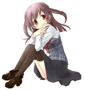 「マドの向こう側」まんがタイムきららカリノvol.2裏表紙イラスト 2012年 (c)蒼樹うめ/芳文社