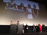 第68回ロカルノ国際映画祭授賞式の様子。