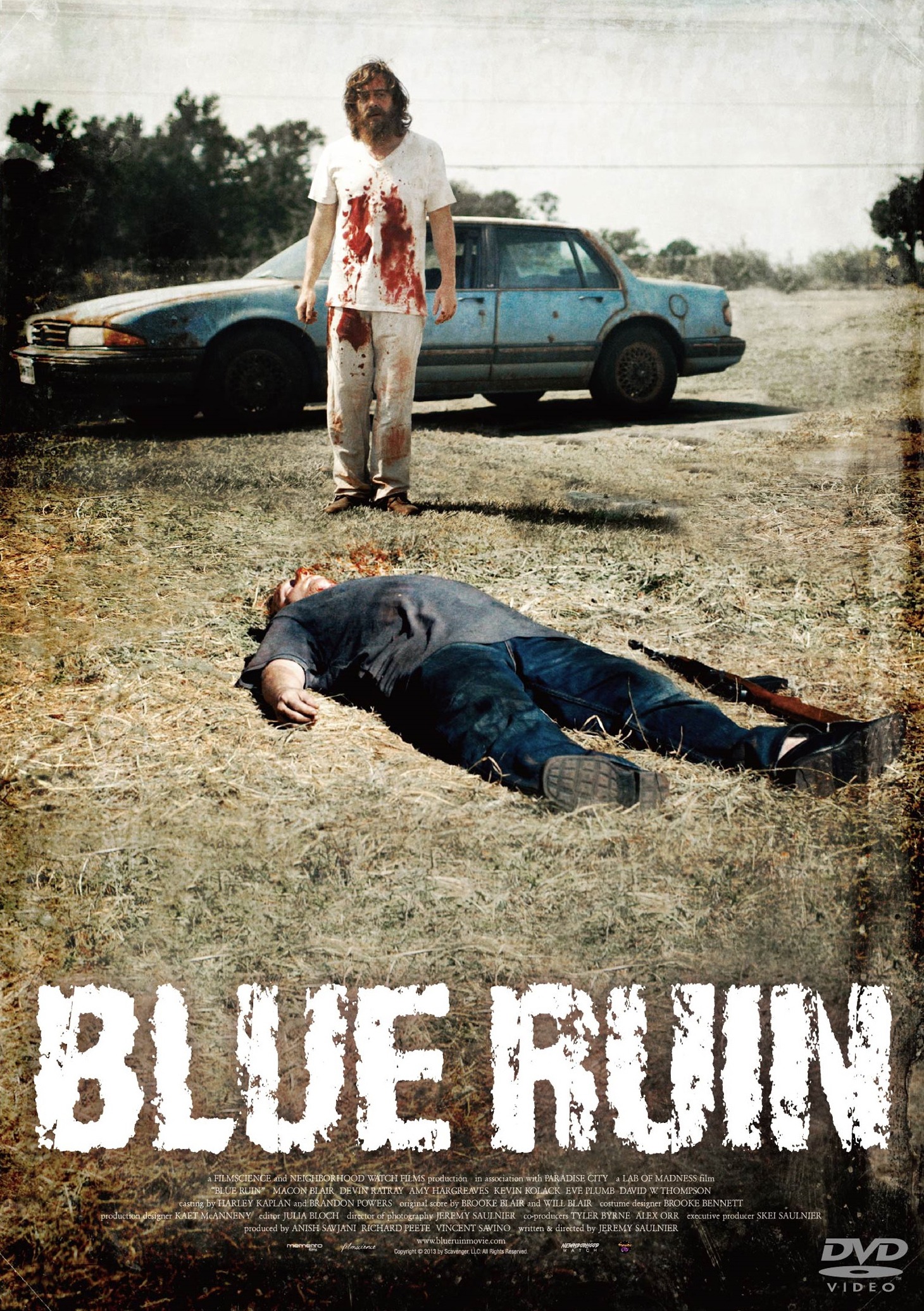 「ブルー・リベンジ」DVDジャケット (c)2013 by Scavenger, LLC. All Rights Reserved.