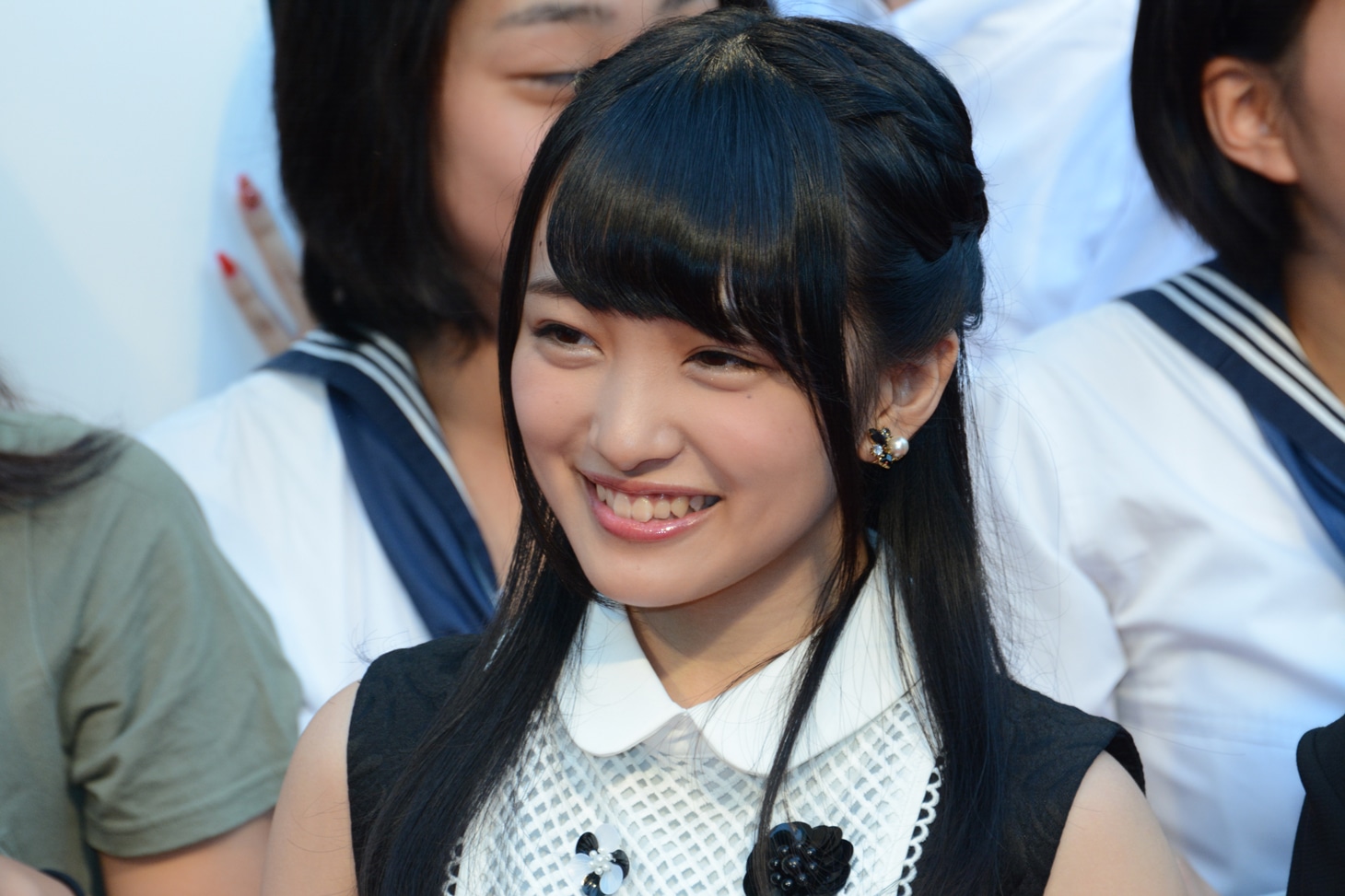 「アンフェア the end」ジャパンプレミアに出席したAKB48・向井地美音。