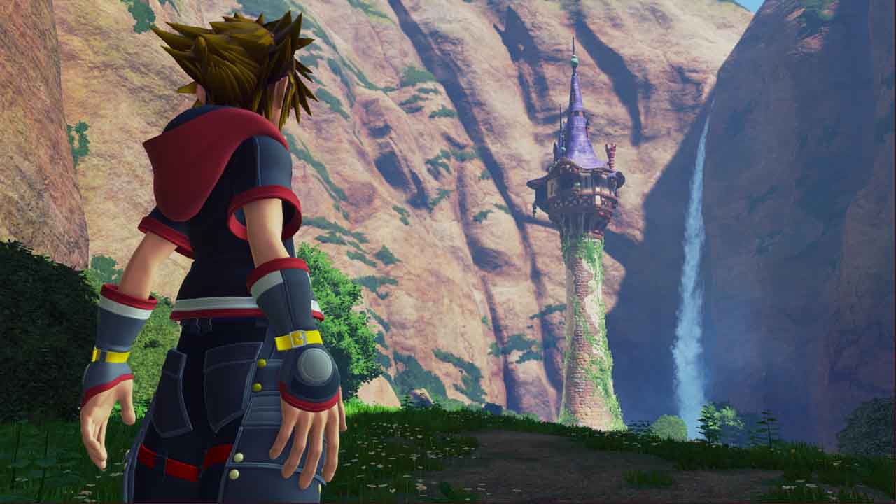 「キングダム ハーツIII」の「塔の上のラプンツェル」ステージ。(c)Disney Developed by SQUARE ENIX