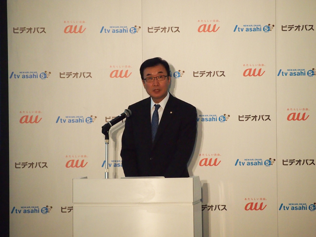 テレビ朝日の常務取締役、角南源五氏。