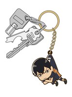 影山飛雄つままれキーホルダーの使用例。