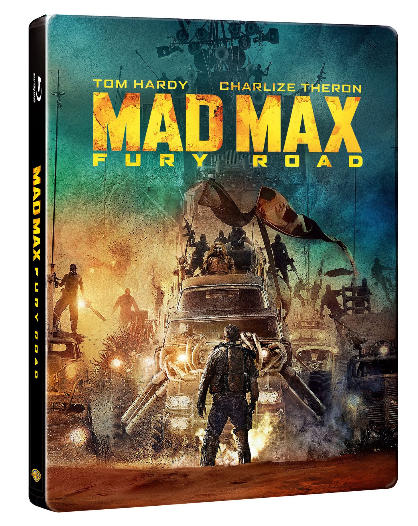 「マッドマックス 怒りのデス・ロード」スチールブック仕様Blu-rayのパッケージ。 (c)2015 Warner Bros. Feature Productions Pty Limited. All rights reserved.