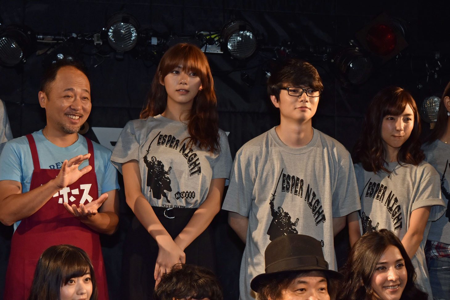 左からマキタスポーツ、池田エライザ、染谷将太、真野恵里菜。