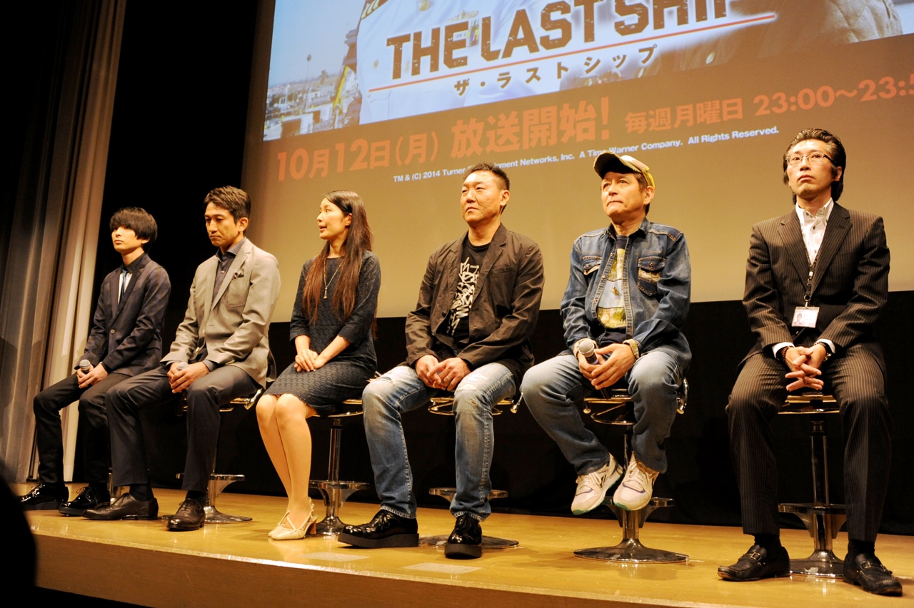 「ザ・ラストシップ」日本語吹替版発表会見の様子。