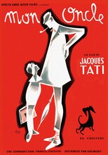 ピエール・エテックスが手がけた「ぼくの伯父さん」のポスター。
