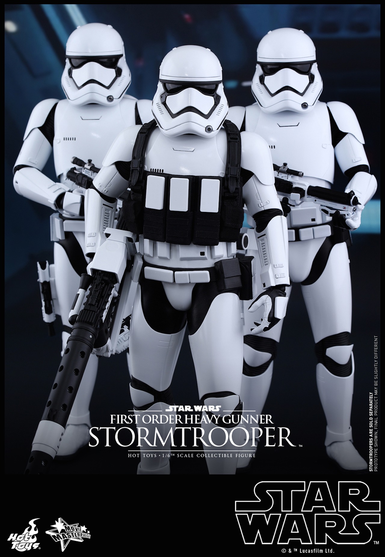 【ムービー・マスターピース】「スター・ウォーズ／フォースの覚醒」ストームトルーパーの1/6スケール可動式フィギュア。