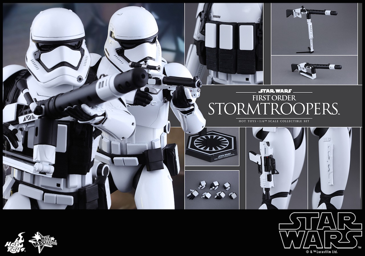 【ムービー・マスターピース】「スター・ウォーズ／フォースの覚醒」ストームトルーパーの1/6スケール可動式フィギュア。