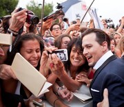 第72回ヴェネツィア国際映画祭にて、「ブラック・スキャンダル」ワールドプレミアに登場したジョニー・デップ。(c)KAZUKO WAKAYAMA