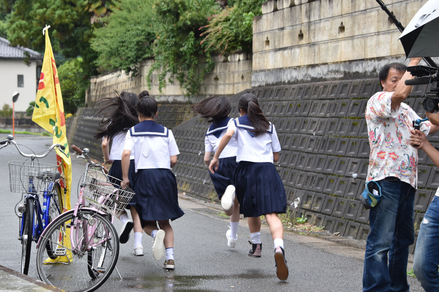 「私たちのハァハァ」サイドストーリー撮影の様子。