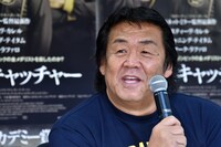 「フォックスキャッチャー」DVD発売記念イベントに出席した長州力。