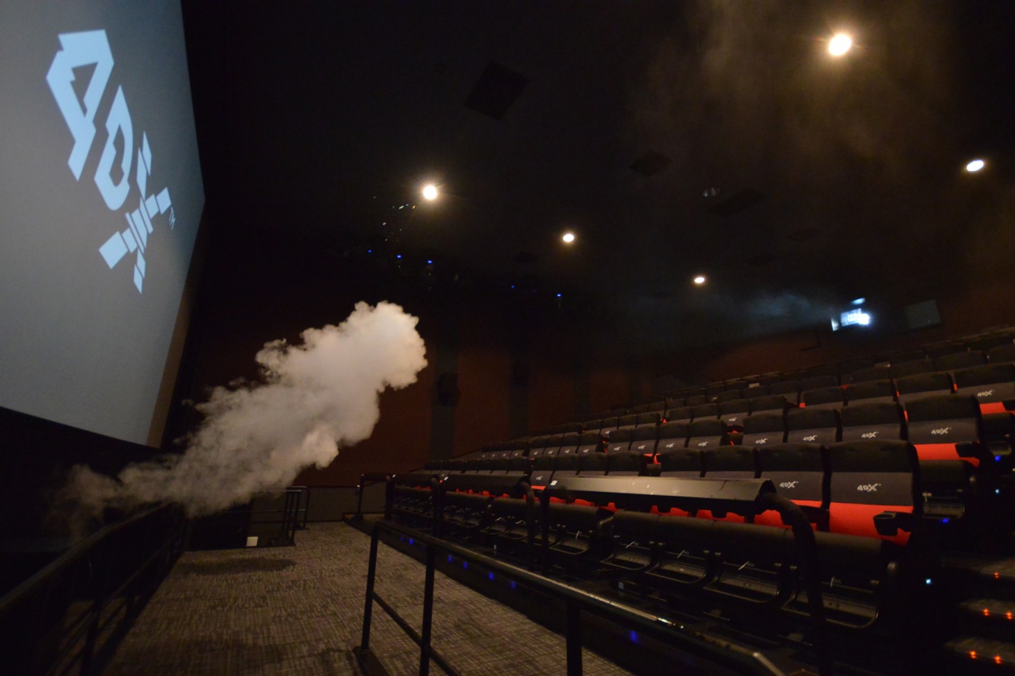 4DX、煙の様子。