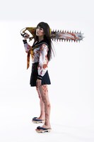 「血まみれスケバンチェーンソー」主演の内田理央。(c)2016三家本礼・KADOKAWA刊/VAP