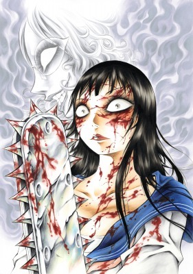 「血まみれスケバンチェーンソー」 (c)2016三家本礼・KADOKAWA刊/VAP