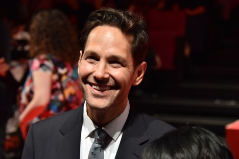 初来日を果たした主演のポール・ラッド。