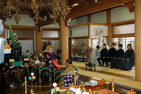 寛永寺開山堂にて行われた「合葬」彰義隊・御供養＆大ヒット祈願イベントの様子。