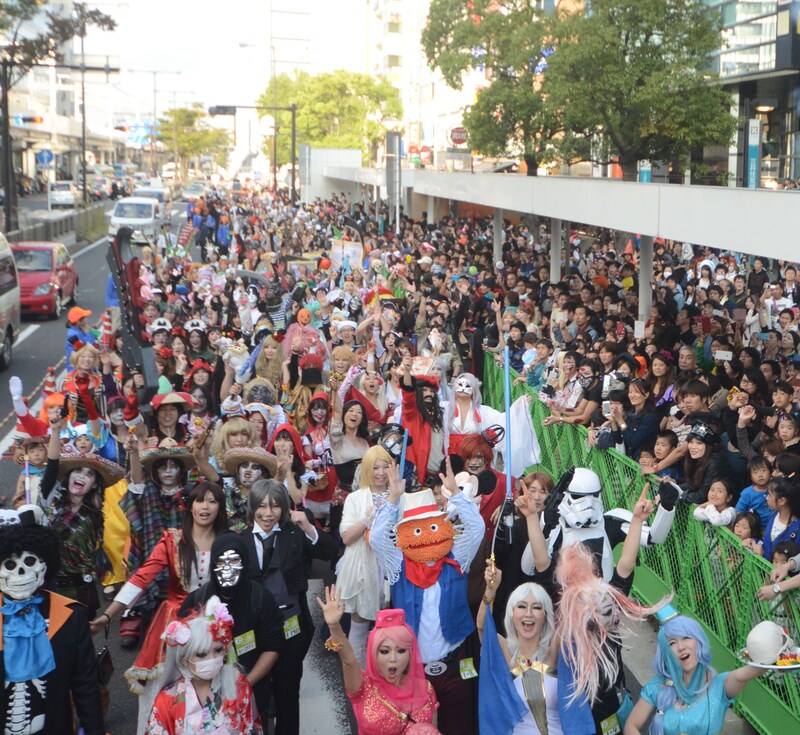 過去の「KAWASAKI Halloween」の様子。