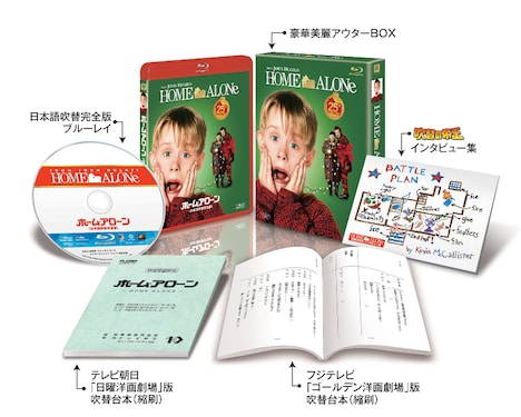 「ホーム・アローン＜日本語吹替完全版＞コレクターズ・ブルーレイBOX」展開図