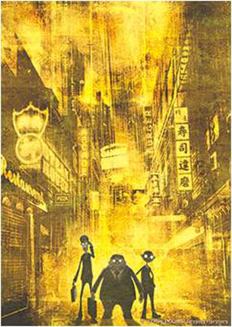 「RIMP-A NIMATION 琳派400周年×「NEWTYPE」30周年 琳派オマージュ展」出品作品 (c)“SUSHI POLICE” Project Partners　