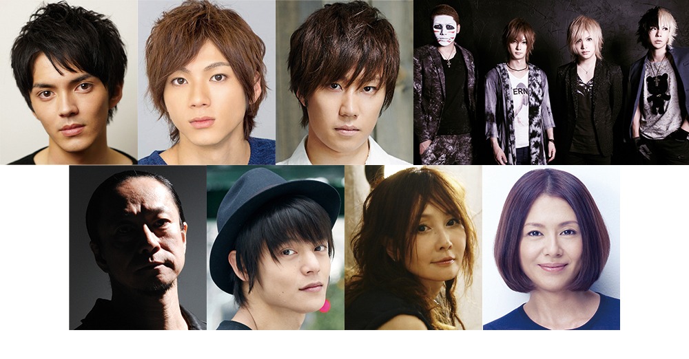 「HiGH&LOW ～THE STORY OF S.W.O.R.D.～」の追加キャスト。上段左から林遣都、山田裕貴、早乙女太一、ゴールデンボンバー、下段左から中村達也、窪田正孝、YOU、小泉今日子。