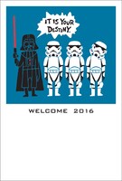 「スター・ウォーズ」デザインのウェブキャラ年賀はがき。(c)Lucasfilm Ltd.