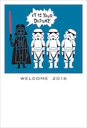 「スター・ウォーズ」デザインのウェブキャラ年賀はがき。(c)Lucasfilm Ltd.