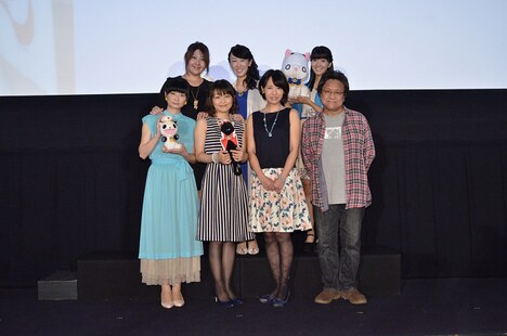 「ARIA The AVVENIRE」初日舞台挨拶の様子。