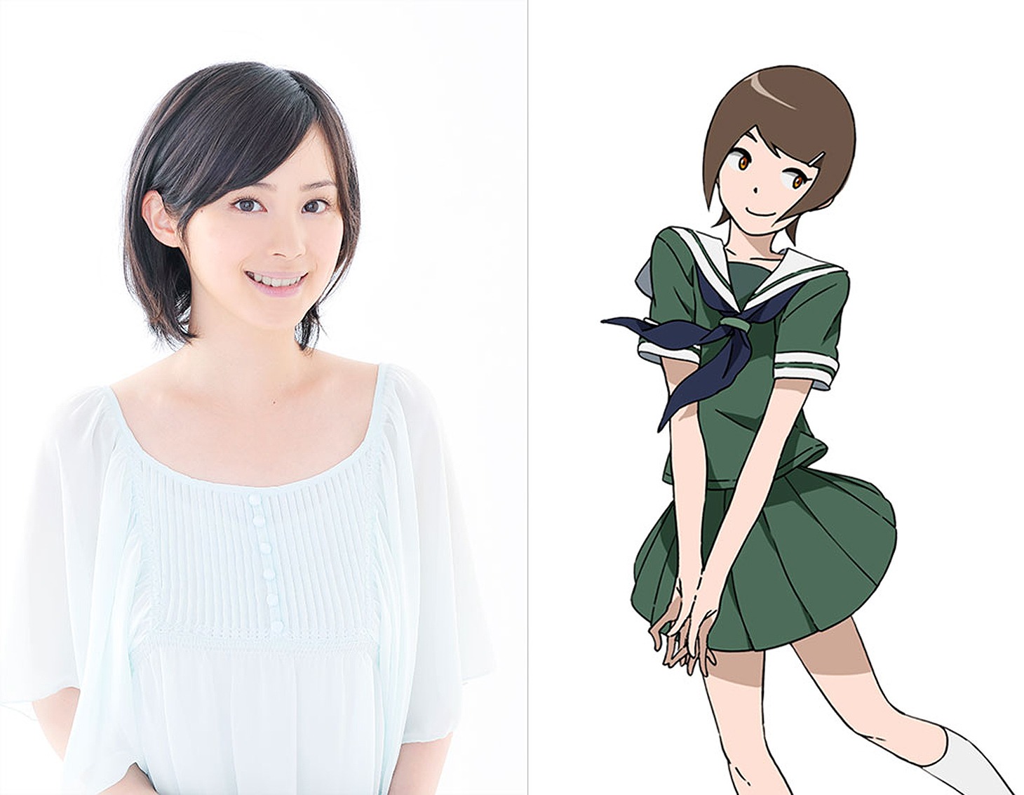 左よりM・A・O、八神ヒカリキャラクタービジュアル。(c)本郷あきよし・東映アニメーション