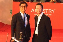 第20回釜山国際映画祭に登壇した内藤瑛亮（右）。