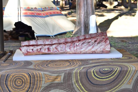 イヴ＝マリ・ル＝ブルドネック氏が用意した和牛。